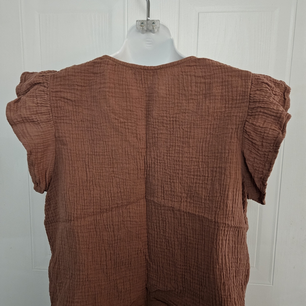 Miou Muse Ruffle Sleeve Top - Picture 2 of 3